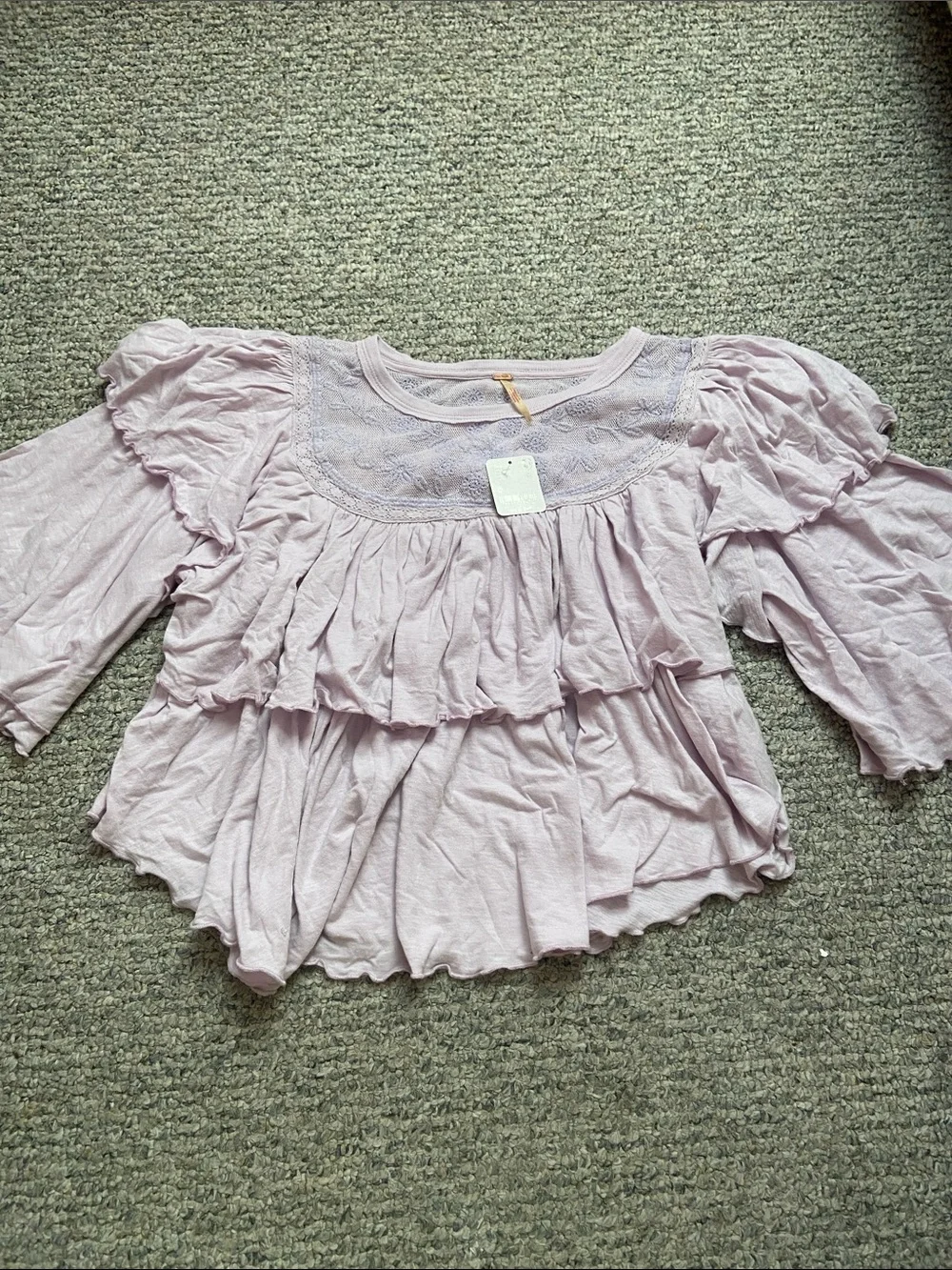 Free People Rose Party Tee NWT!